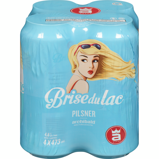 null Canettes de bière, Brise du lac (Pièce d’identité requise au moment du ramassage) 4x473.0 ml, 0,85 $/100ml