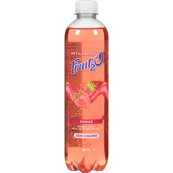 Fruit 2O Eau pétillante Fruit2O fraise 502 ml, 0,40 $/100ml