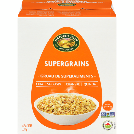 Nature’s Path Gruau d’avoine biologique Supergrains Superfood 228 g, 2,63 $/100g