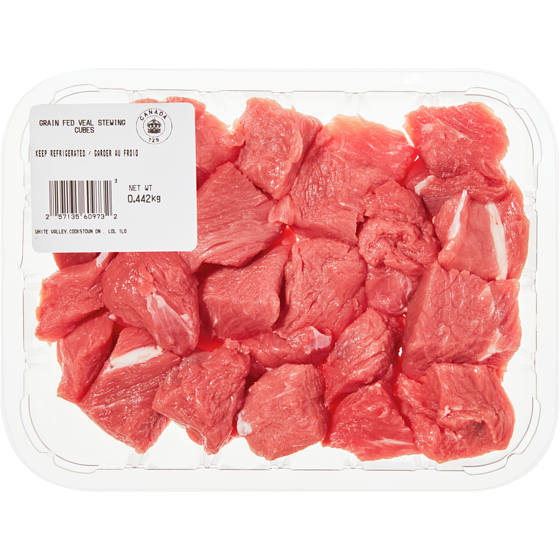 Montpak Diced Boneless Grain-Fed Stewing Veal $30.84/1kg $13.99/1lb
