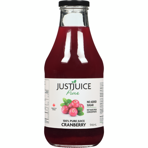 Just Juice Pure Cranberry Juice 1 l, $0.95/100ml