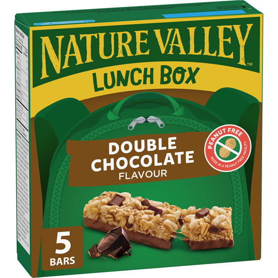 Nature Valley Lunchbox Granola Bars, Double Chocolate, Kids Snacks, 5 ct 130 g, $3.07/100g