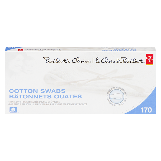 President's Choice Cotton Swabs 170 ea, $0.01/1ea
