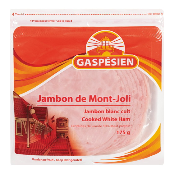 Gaspesien Cooked White Ham $37.90/1kg $17.20/1lb