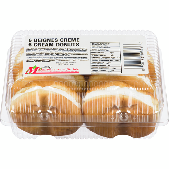Maisonneuve Donut, Cream Filled 6x71.0 g, $2.06/100g