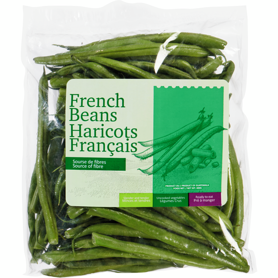 null Haricots français 400 g, 1,25 $/100g
