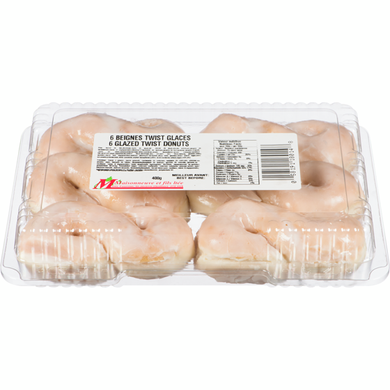 Maisonneuve Doughnut Twists 6x400.0 g, $2.20/100g