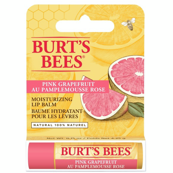 Burt's Bees 100% Natural Origin Moisturizing Lip Balm, Pink Grapefruit 4 g, $140.94/100g