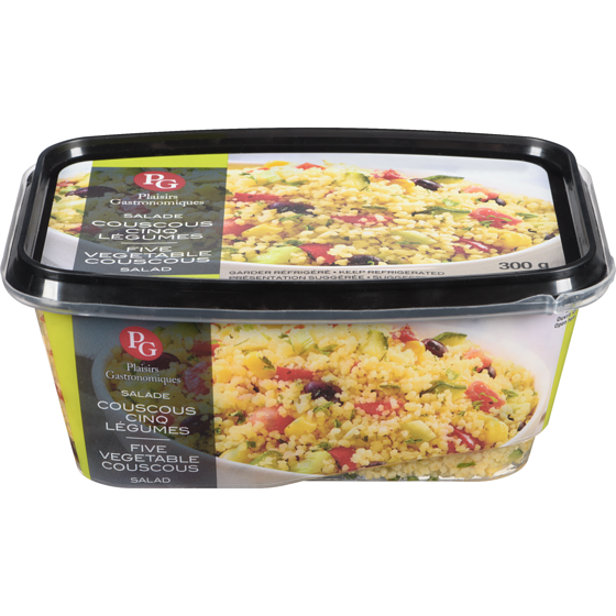 Plaisirs Gastronomiques Five Vegetable couscous Salad 300 g, $2.26/100g