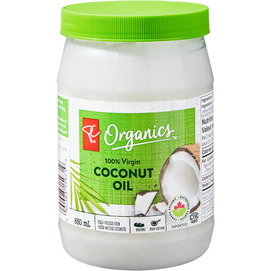 PC Organics 100% Virgin Coconut Oil, Organic 860 ml, $2.09/100ml