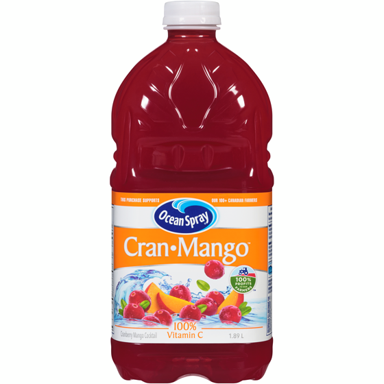 Ocean Spray Cranberry Mango Cocktail 1.89 l, $0.26/100ml