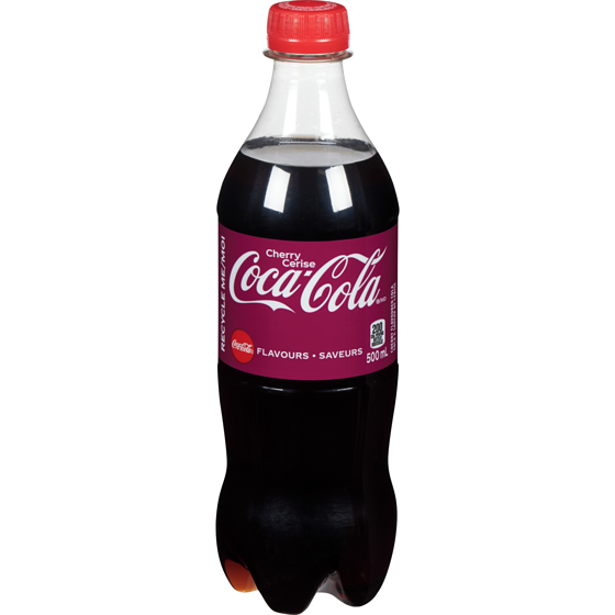 Coca-Cola Cola Cerise Bouteille 500 ml, 0,60 $/100ml