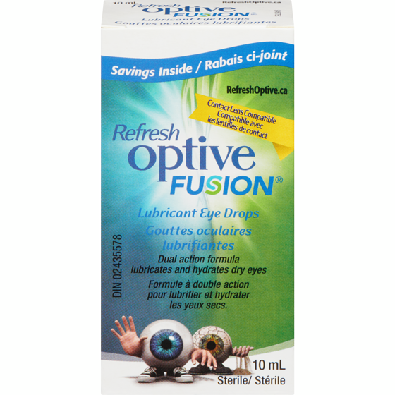 Refresh Optive Fusion Eye Drops Lubricant 10 ml, $179.90/100ml