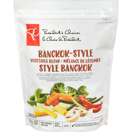 le Choix du Président Mélange de légumes style Bangkok  500 g, 1,00 $/100g