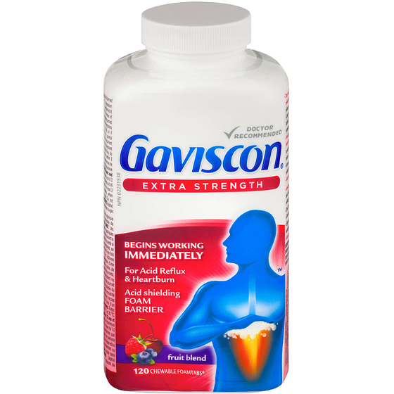 Gaviscon Extra Strength Foamtabs, Acid/Heartburn Relief 120 ea, $0.27/1ea