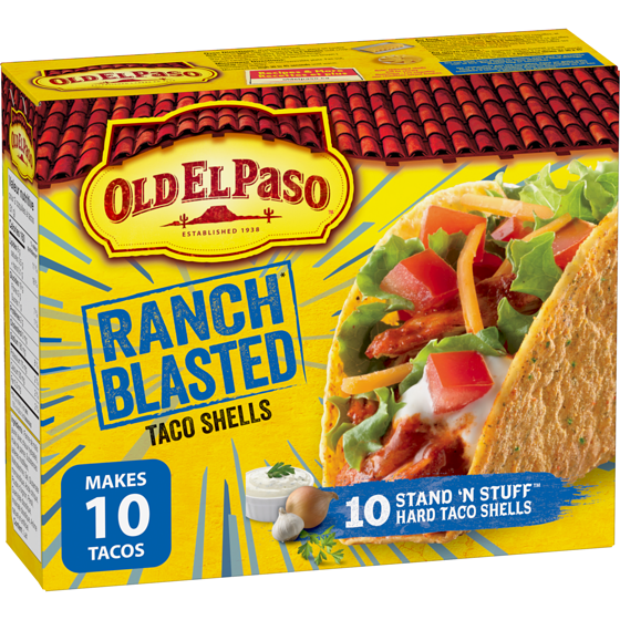 Old El Paso Ranch Blasted Stand N' Stufftm Taco Shells 153 g, $2.93/100g