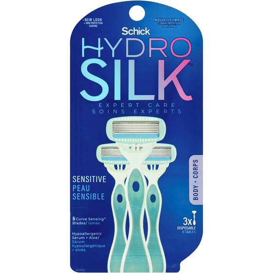 Schick Hydro Silk Disposable Women’s Razors, 3 count 3 ea, $5.16/1ea