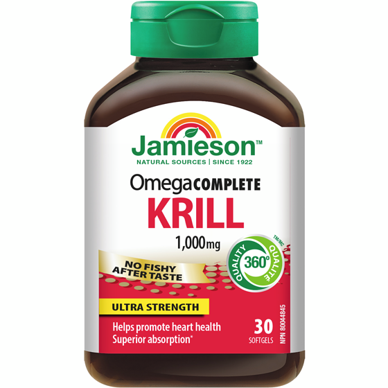 Jamieson Omega Complete Ultra Strength Super Krill Softgels 1,000 mg 30 ea, $1.07/1ea