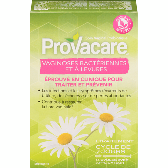 Provacare Soins vaginaux probiotiques Traitement des levures et de la vaginose bactérienne 14 ea, 2,21 $/1ch