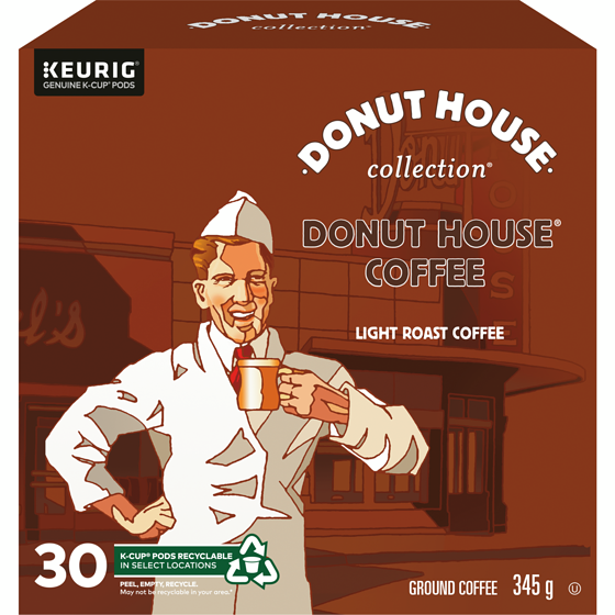 Donut House Light Roast K-Cup Coffee Pods, 30 Count 30 ea, $0.83/1ea