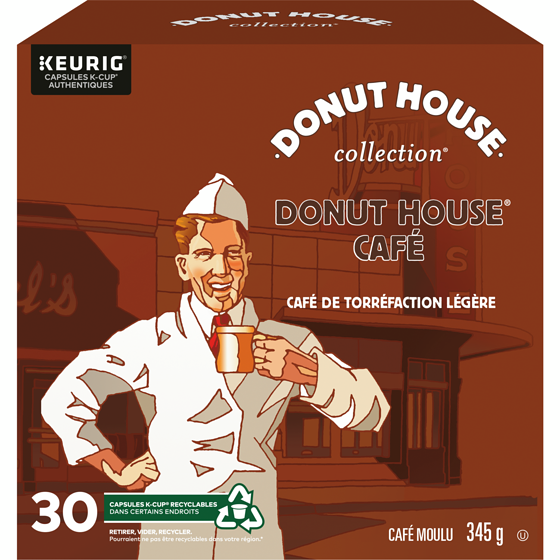Keurig Donut House Collection Torréfaction légère capsules K-Cup de café, 30 unités, pour les cafetières Keurig 30 ea, 0,87 $/1ch