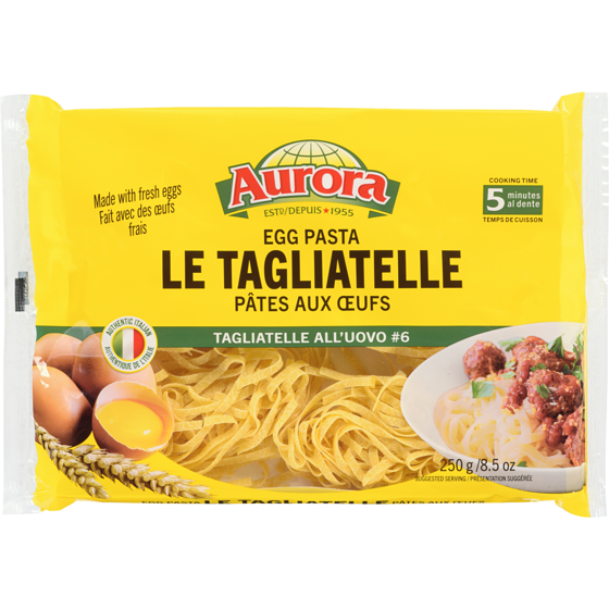 Aurora Egg Pasta, La Tagliatelle 250 g, $1.52/100g