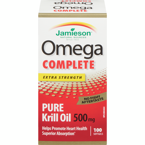Jamieson Omega Complete Extra Strength Super Krill Softgels 500 mg, 100 Count 100 ea, $0.24/1ea