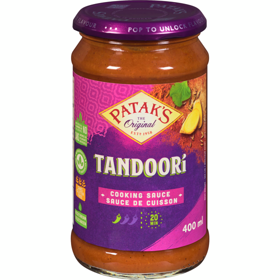 Pataks Tandoori Cooking Sauce 400 ml, $1.25/100ml