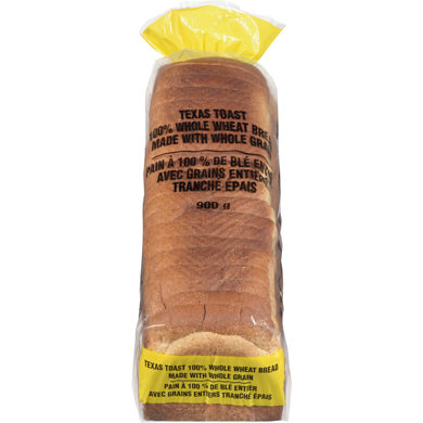 Deli World Whole Wheat Sandwich Bread, Texas Toast 900 g, $0.44/100g