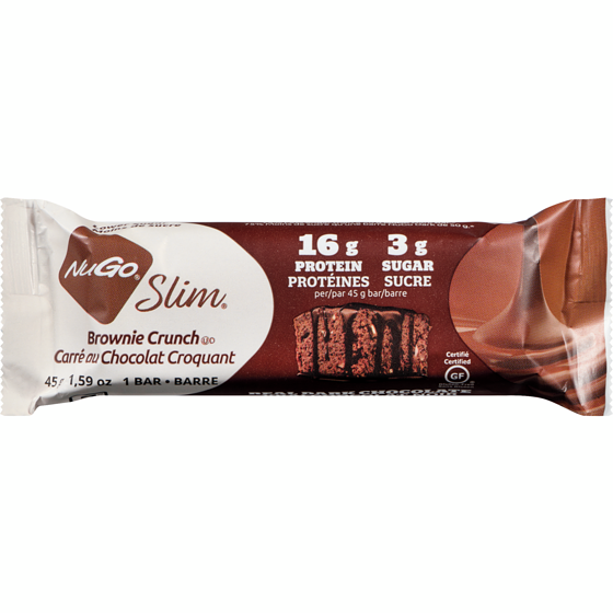 NuGo Slim Bar, Brownie Crunch 45 g, $7.31/100g