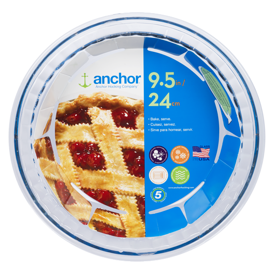Anchor Hocking Deep Pie with Fluted Edge, 9.5 in 1 ea, $14.00/1ea