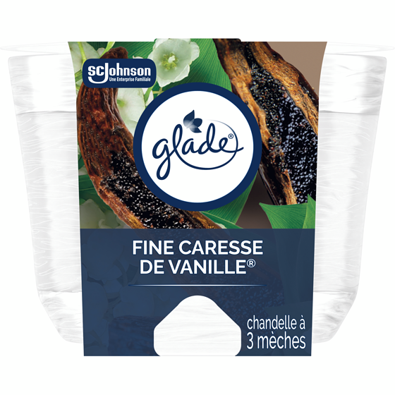 Glade Chandelle parfumée chandelle à trois mèches, Fine Caresse de vanille 1 ea, 12,00 $/1ch