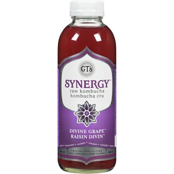 GT's Synergy The Real Kombucha Divine Grape 480 ml, $1.04/100ml