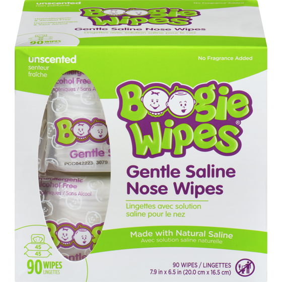 Boogiewipes Lingettes non parfumées 2x45.0 ea, 0,14 $/1ch