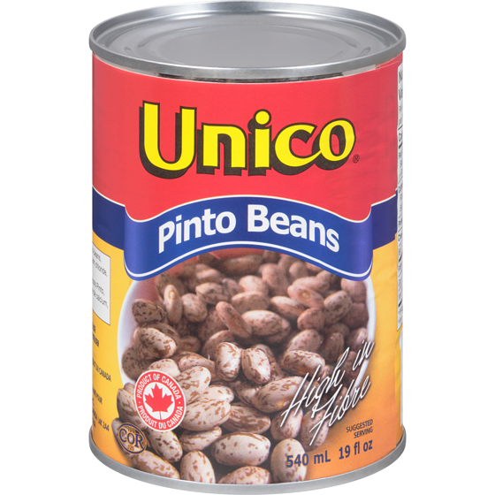 Unico Pinto Beans 540 ml, $0.46/100ml