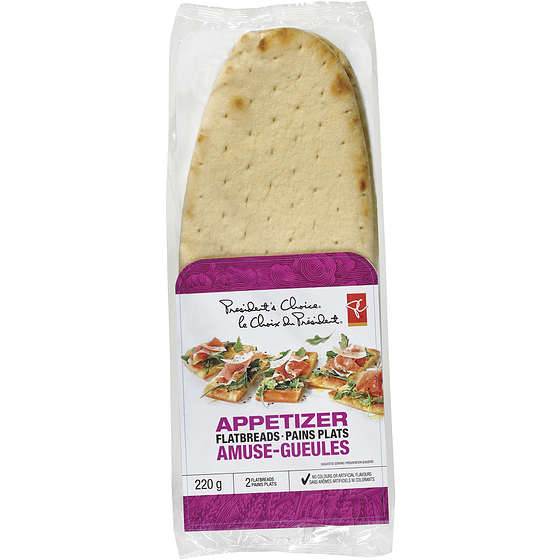 President's Choice Appetizer Flatbreads 220 g, $2.18/100g