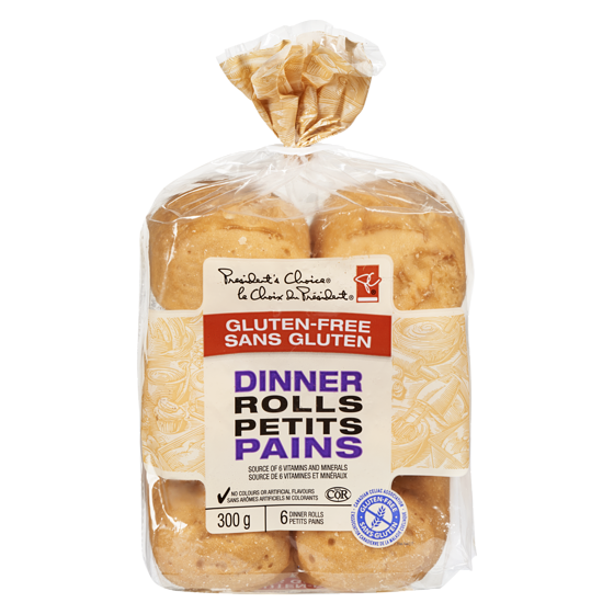 PC White Dinner Rolls, Gluten Free