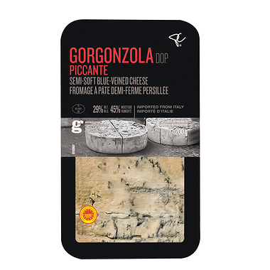 PC Black Label Gorgonzola Piccante Semi-Soft Blue-Veined Cheese