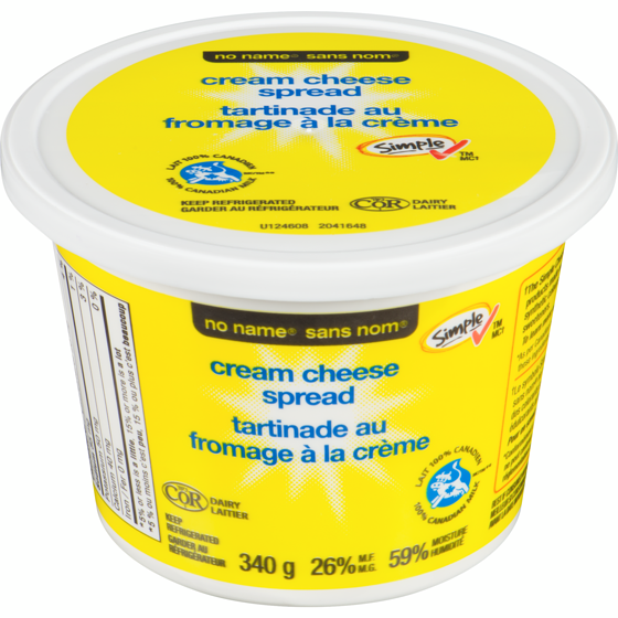 No Name Original Cream Cheese Spread 340 g, $1.41/100g