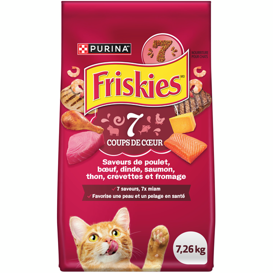 Purina Friskies 7, Nourriture Sèche pour Chats 7,26 kg 7.26 kg, 0,34 $/100g