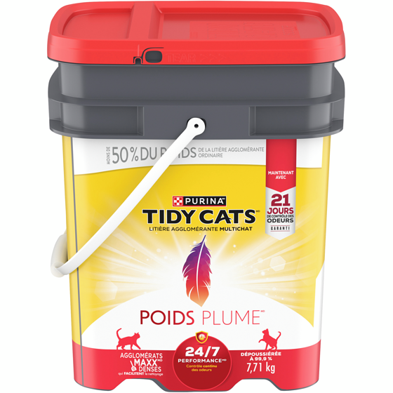 Purina Tidy Cats poids plume litière pour chats multi-chats 24/7 performance 7.71 kg, 0,38 $/100g