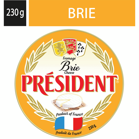 President Brie Cheese 230 g, $3.91/100g