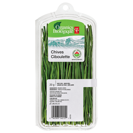 PC Biologique Ciboulette 20 g, 15,00 $/100g