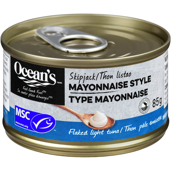 Ocean's Halo Flaked Light Tuna, Mayonnaise    85 g, $2.34/100g