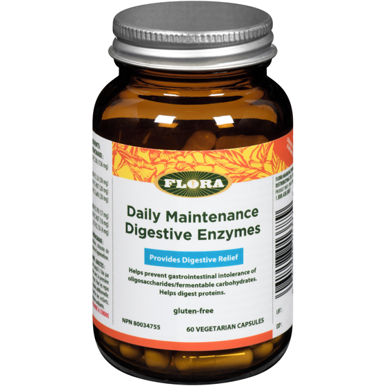 Flora Daily Maintenance Digestive Enzyme 60 ea, $0.34/1ea