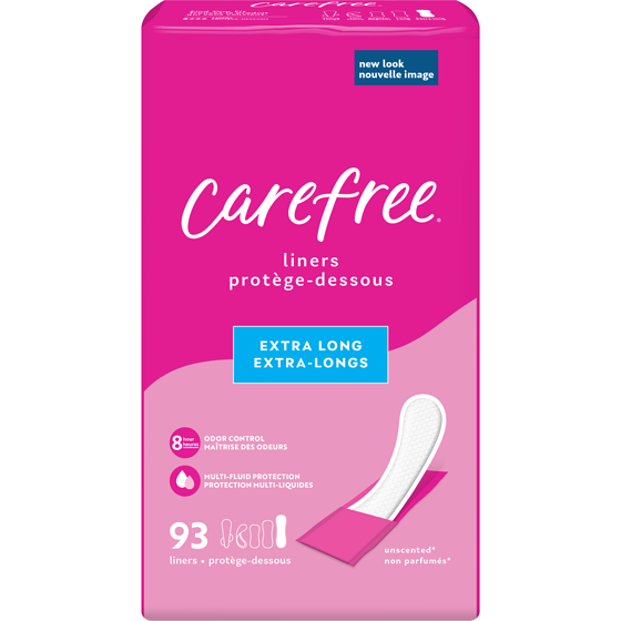 Carefree Protège-dessous galbés Acti-Fresh Body Shape extra-longs 93 ea, 0,10 $/1ch