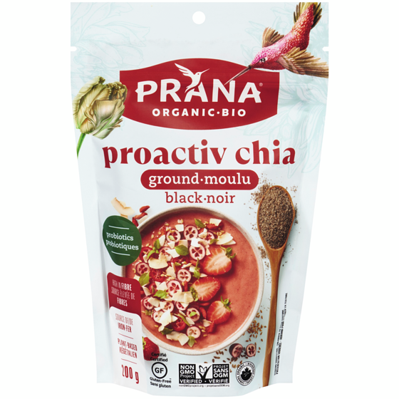 Prana Organic ProactivChia Ground Black 200 g, $3.75/100g