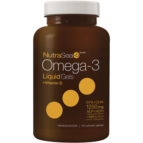 NutraSea Gélules liquides NutraSea+D 100 ea, 0,40 $/1ch