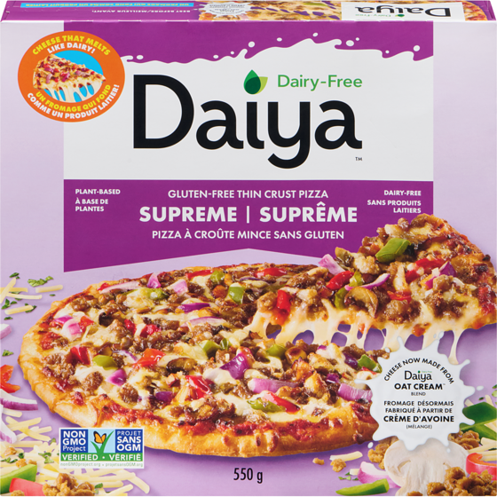 Daiya Pizza suprême sans viande ni produits laitiers 550 g, 2,00 $/100g