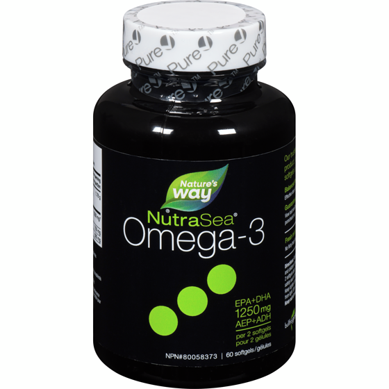 NutraSea Supplément liquide en gélule avec oméga-3 60 ea, 0,48 $/1ch